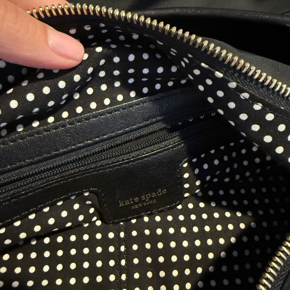 Kate Spade Black nylon shoulder bag!! ππππ - Picture 4 of 11